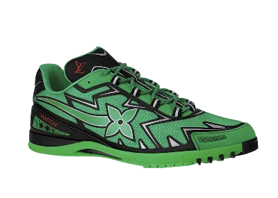Pre-owned Louis Vuitton Men's  Sprint Sneakers In Green/black In Multi