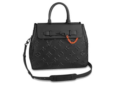 Pre-owned Louis Vuitton Men's  Steamer Tote Monogram In Black