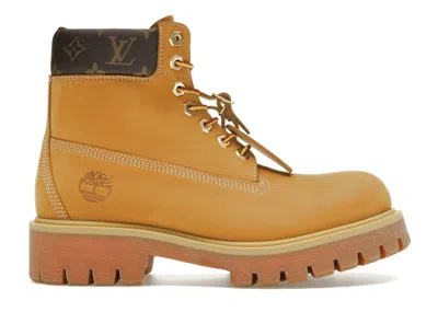 Pre-owned Louis Vuitton Men's  Timberland 6" Ankle Boot Sneakers In Wheat