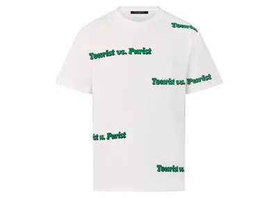 Pre-owned Louis Vuitton Men's  Tourist Vs Purist Printed Tee Shirt In Green
