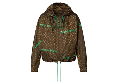 Pre-owned Louis Vuitton Men's  Tourist Vs Purist Windbreaker In Brown