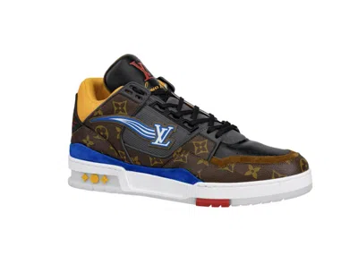 Pre-owned Louis Vuitton Men's  Trainer Ebene Sneakers In Brown