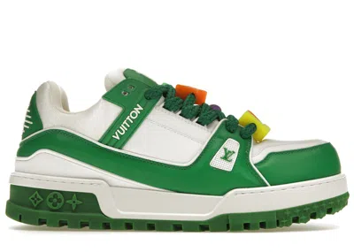 Pre-owned Louis Vuitton Men's  Trainer Maxi Sneakers In Green/white