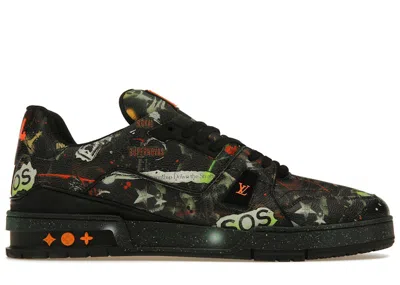 Pre-owned Louis Vuitton Men's  Trainer Rammellzee Sneakers In Black