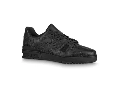 Pre-owned Louis Vuitton Men's  Trainer Sneakers In Black