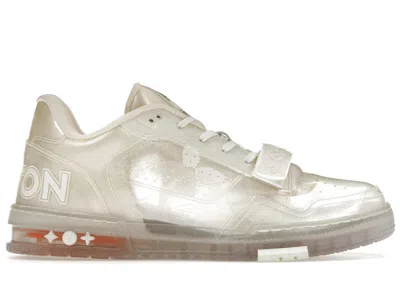 Pre-owned Louis Vuitton Men's  Trainer Transparent Sneakers In White/clear