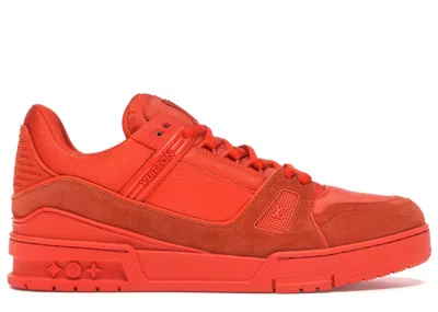 Pre-owned Louis Vuitton Men's  Trainers Mca Sneakers In Orange