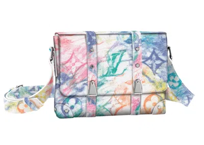 Pre-owned Louis Vuitton Men's  Trunk Messenger In Pastel