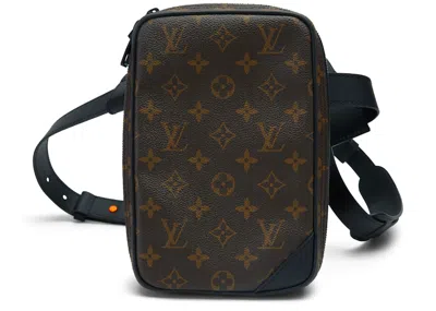 Pre-owned Louis Vuitton Men's  Utility Side Bag Monogram In Brown
