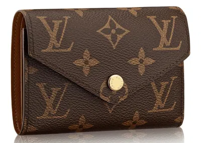 Pre-owned Louis Vuitton Men's  Victorine Wallet Monogram In Brown Lining