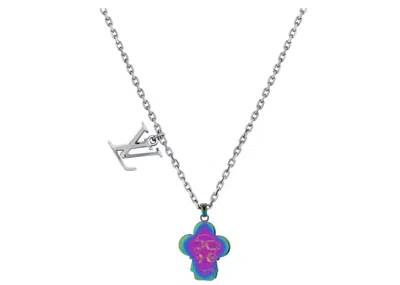 Pre-owned Louis Vuitton Men's  Vivienne Sound Necklace In Rainbow