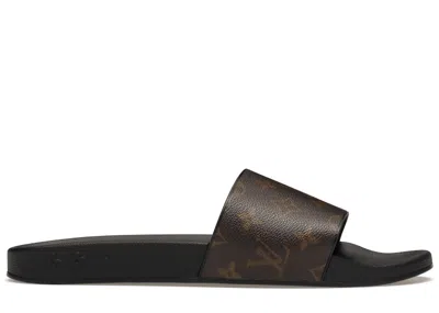 Pre-owned Louis Vuitton Men's  Waterfront Mule Monogram Sneakers In Black/brown In Multi