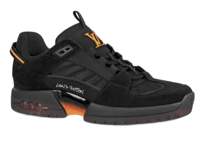 Pre-owned Louis Vuitton Men's  X Lucien Clark A View Sneaker Sneakers In Black/orange