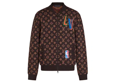 Pre-owned Louis Vuitton Men's  X Nba Graphic Blouson In Brown