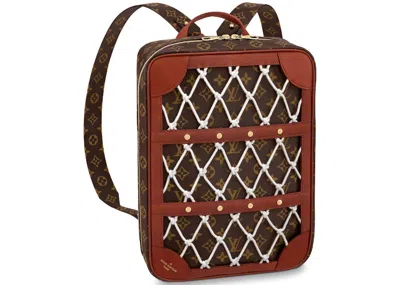 Pre-owned Louis Vuitton Men's  X Nba Legacy Sneakers Box Backpack Monogram In Brown