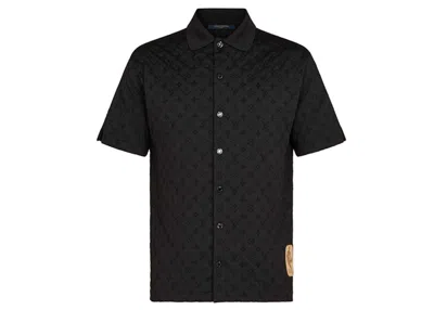 Pre-owned Louis Vuitton Men's  X Nba Monogram Buttoned Shirt In Black