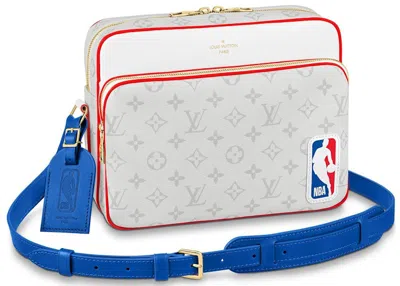 Pre-owned Louis Vuitton Men's  X Nba Nil Messenger In Antartica