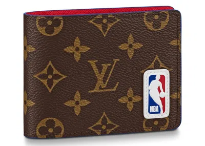 Pre-owned Louis Vuitton Men's  X Nba Ple Wallet Monogram
