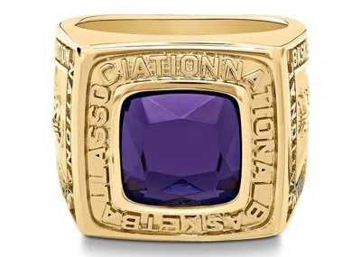 Pre-owned Louis Vuitton Men's  X Nba Signet Ring In Gold