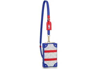 Pre-owned Louis Vuitton Men's  X Nba Soft Trunk Phone Box In Antartica