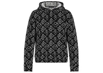 Pre-owned Louis Vuitton Men's  X Nba Strategic Flowers Quilted Hoodie In Black/white