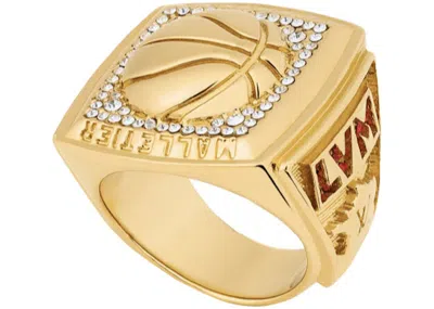 Pre-owned Louis Vuitton Men's  X Nba Trophy Ring In Gold