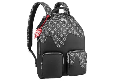 Pre-owned Louis Vuitton Men's  X Nigo Backpack Pocket Monogram In Black