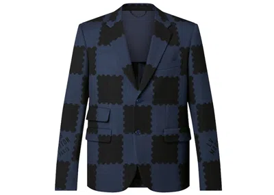 Pre-owned Louis Vuitton Men's  X Nigo Damier Suit Jacket In Dark Ocean
