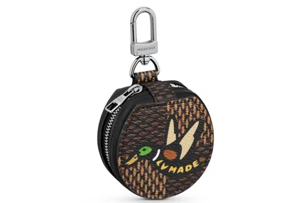 Pre-owned Louis Vuitton Men's  X Nigo Earphone Case Damier Ebene Giant In Brown