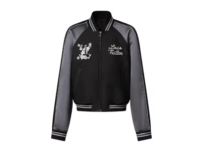 Pre-owned Louis Vuitton Men's  X Nigo Embellished Mix Leather Jacket In Black