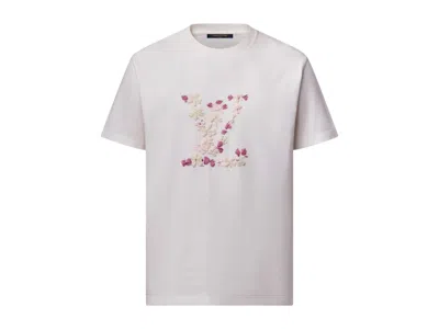 Pre-owned Louis Vuitton Men's  X Nigo Embroidered T-shirt In Milky White
