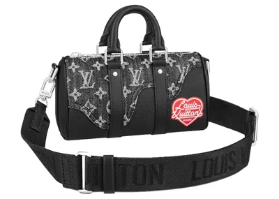 Pre-owned Louis Vuitton Men's  X Nigo Keepall Xs Monogram In Black