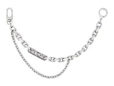 Pre-owned Louis Vuitton Men's  X Nigo Label Chain Belt In Palladium/tone Metal