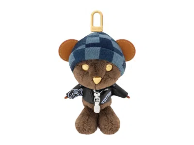 Pre-owned Louis Vuitton Men's  X Nigo Lv Louis Bear Bag Charm In Black