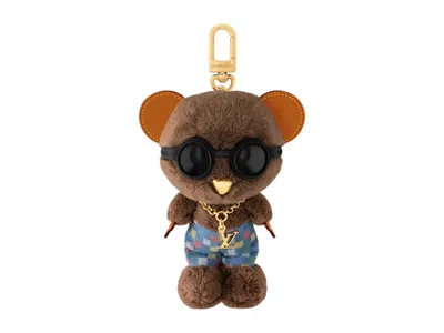 Pre-owned Louis Vuitton Men's  X Nigo Lv Louis Bear Bag Charm In Blue
