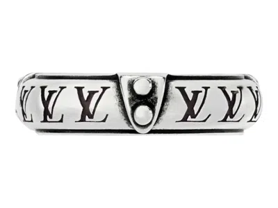 Pre-owned Louis Vuitton Men's  X Nigo Lv Lozine Ring In Black Patina