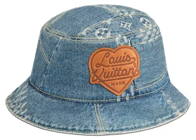 Pre-owned Louis Vuitton Men's  X Nigo Lv Made Bucket Hat In Blue