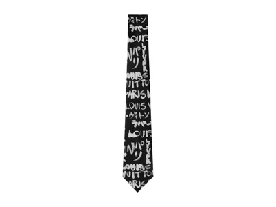Pre-owned Louis Vuitton Men's  X Nigo Lv Scribble Tie In Black