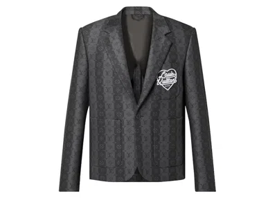 Pre-owned Louis Vuitton Men's  X Nigo Monogram Trunkstripes Pocket Jacket In Graphite