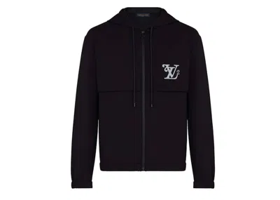 Pre-owned Louis Vuitton Men's  X Nigo Squared Lv Zipped Hoodie Blouson In Noir