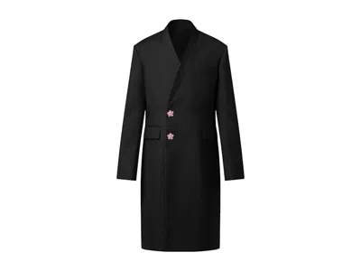 Pre-owned Louis Vuitton Men's  X Nigo Tailored Kimono Singlebreasted Overcoat In Black