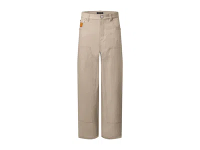 Pre-owned Louis Vuitton Men's  X Nigo Workwear Pants In Beige In Sand
