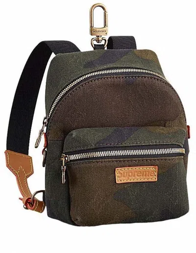 Pre-owned Louis Vuitton Men's  X Supreme Apollo Backpack Monogram Camo Nano