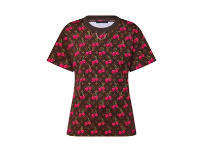 Pre-owned Louis Vuitton Men's  X Takashi Murakami Cherry T-shirt In Brown
