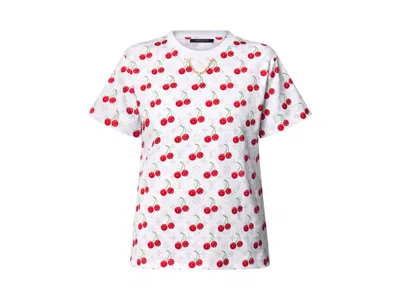 Pre-owned Louis Vuitton Men's  X Takashi Murakami Cherry T-shirt In White
