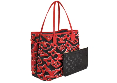 Pre-owned Louis Vuitton Men's  X Uf Neverfull Mm In Red