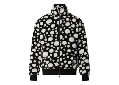 Pre-owned Louis Vuitton Men's  X Yayoi Kusama Infinity Dots Fleece Blouson In Black/white