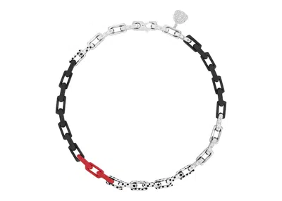 Pre-owned Louis Vuitton Men's  X Yayoi Kusama Monogram Chain Necklace In Black