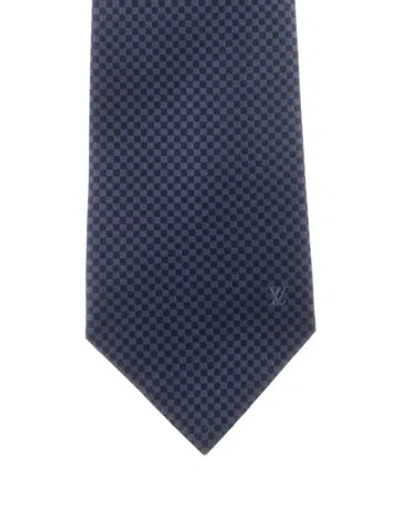 Pre-owned Louis Vuitton Men's Silk Tie In Blue