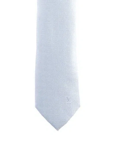 Pre-owned Louis Vuitton Men's Silk Tie In Blue